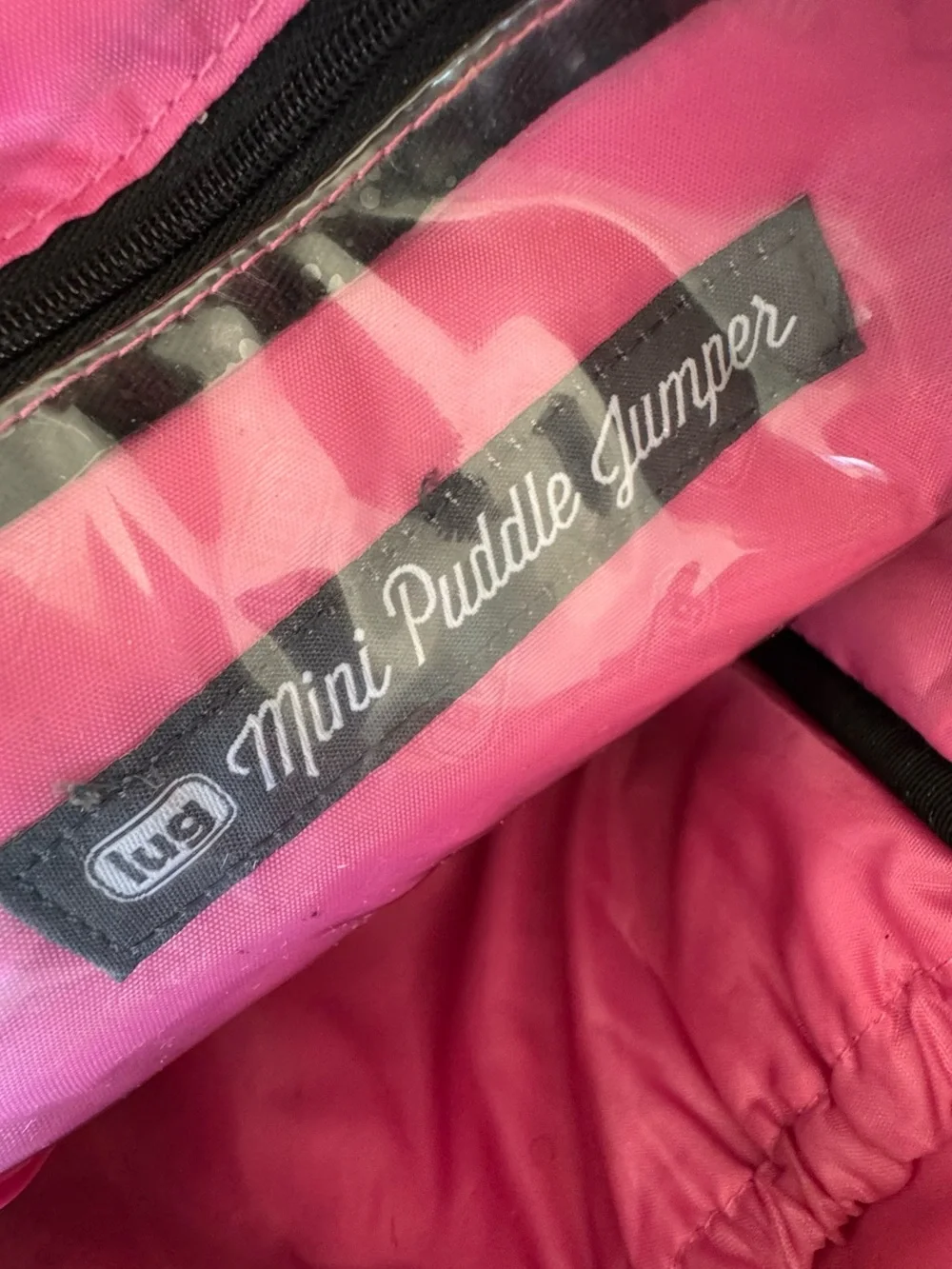 Lug Mini Puddle Jumper Flamingo Black Tropical Travel Tote Bag Discontinued